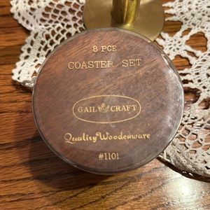 Vintage Gail Craft 8 Piece Coaster Set MCM